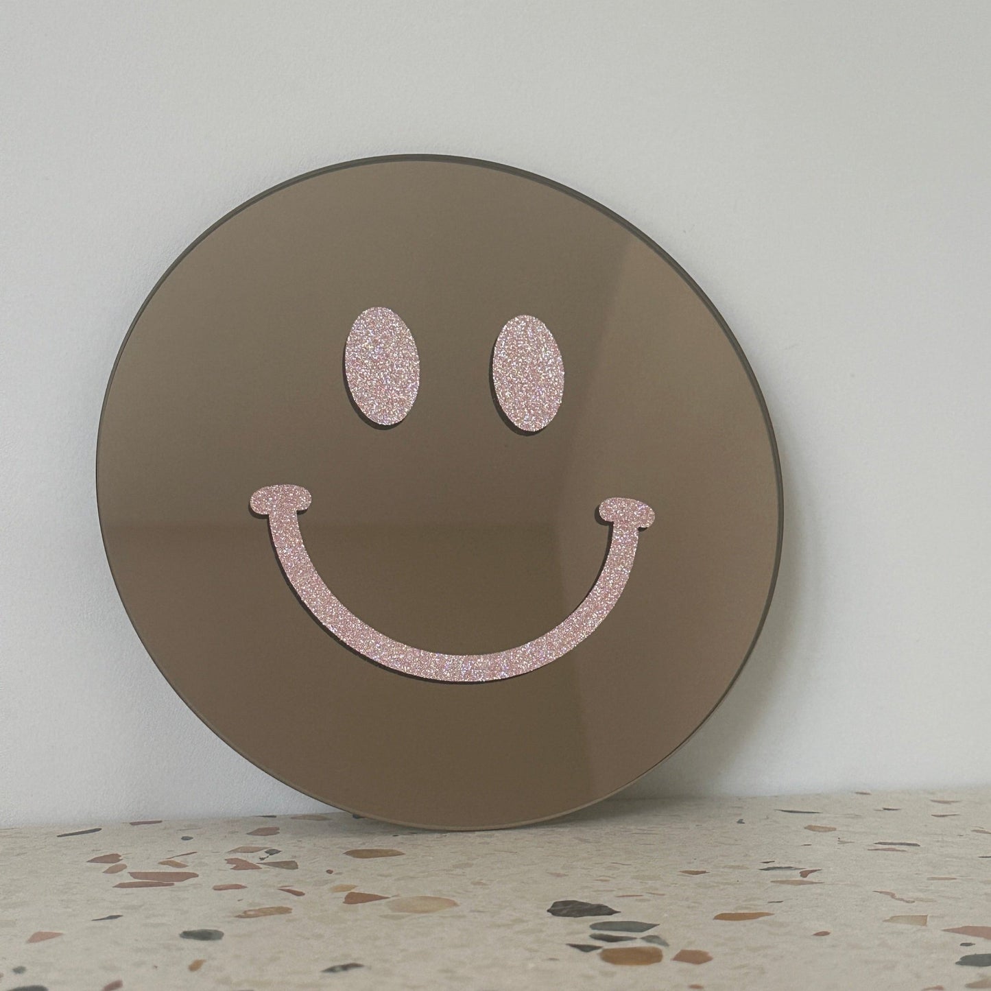 The Small Glitter Pink Smile - Hi Smiley