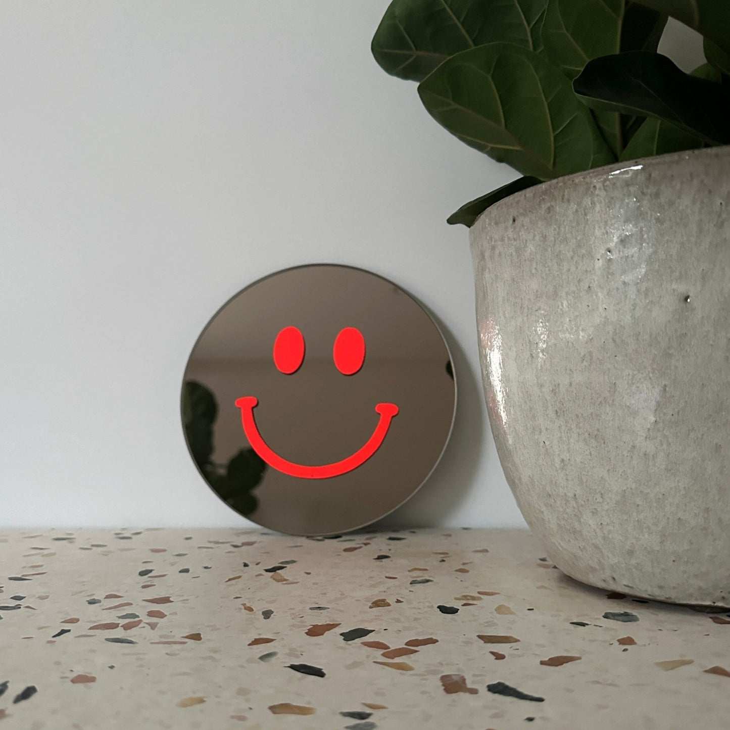 The Small Neon Orange Smile - Hi Smiley