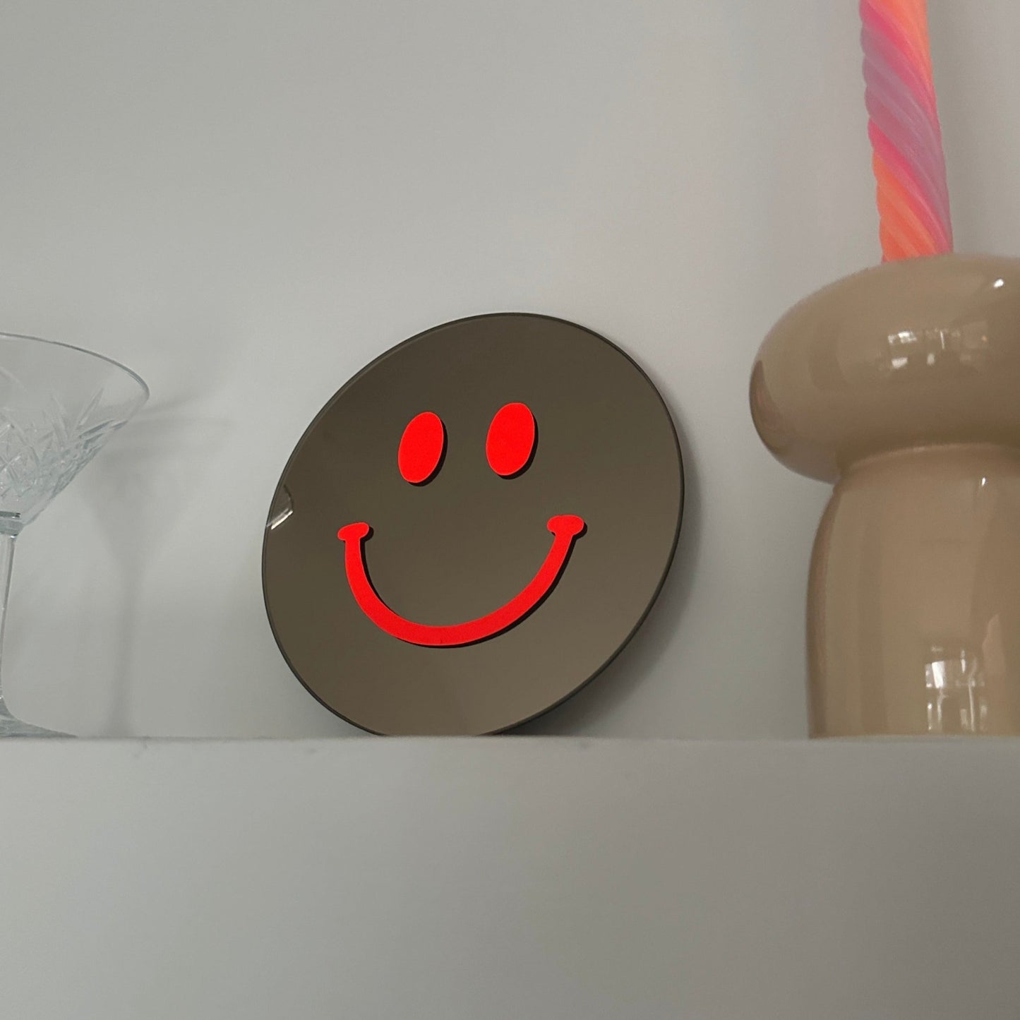 The Small Neon Orange Smile - Hi Smiley